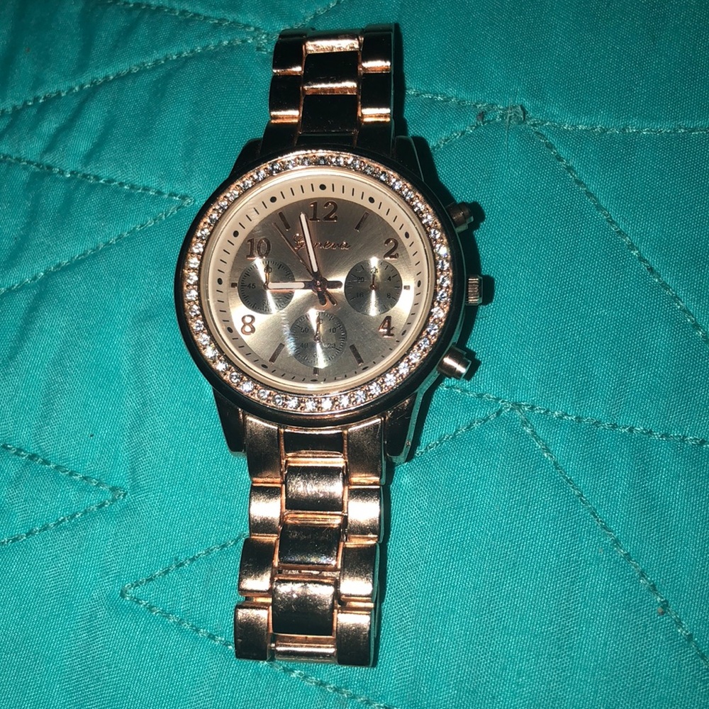 Rose gold watch